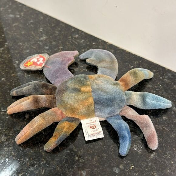 TY Beanie Baby “Claude” the Crab Colours Vary Retired Vintage MWMT (6 inch) - Picture 4 of 9